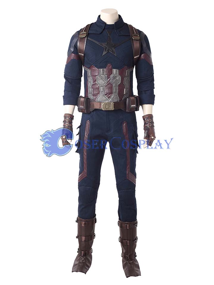 2018 Captain America Steven Rogers Cosplay Costume